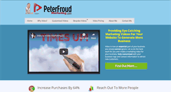 Desktop Screenshot of peterfroudmarketing.com
