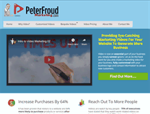 Tablet Screenshot of peterfroudmarketing.com